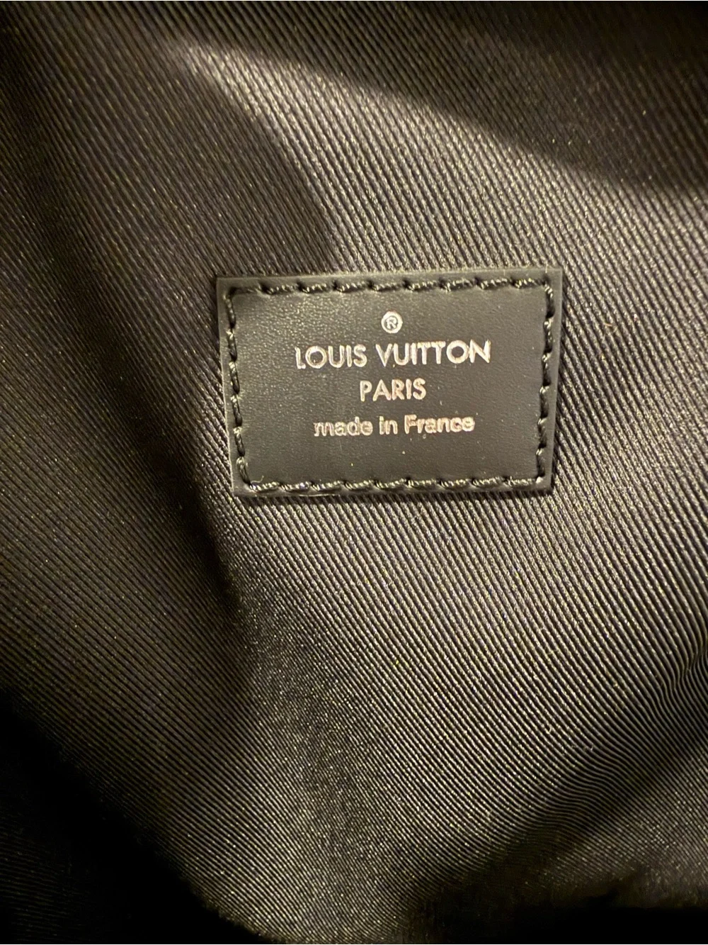 Louis Vuitton Black Damier Graphite Canvas Backpack with Silver Hardware